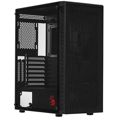 Компьютерный корпус Bloody BD-CC115 черный без БП ATX 8x120мм 1xUSB 2.0 1xUSB 3.0 audio bott PSU