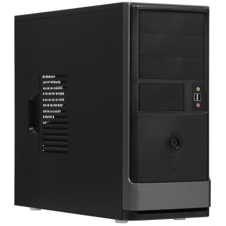 Компьютерный корпус EAR002BG 6151358 w/o psu, Mid Tower, черный, Ext:5.25";x2; 3.5 x1 (6151358) (513585) EAR002BG