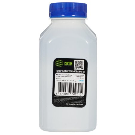 Тонер Cactus CS-THPCWHUC-25 голубой флакон 25гр. для принтера HP Color Laser 150a/150nw/179fnw/ MFP 178nw