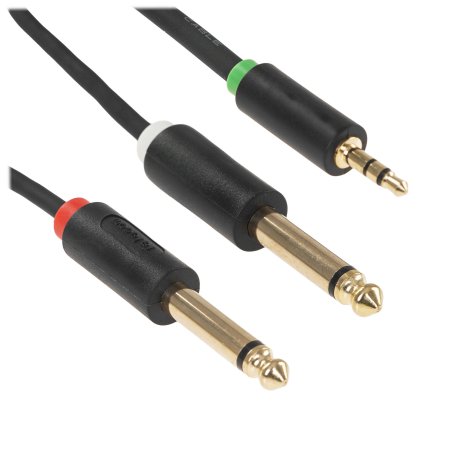 Кабель-адаптер 3.5ST(M)/2X6.35 ST(M), 1.5м, Telecom PRO <TAV6168-1.5M>