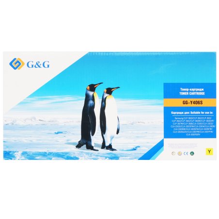 Картридж лазерный G&G GG-Y406S желтый (1000 стр.) для Samsung CLP-360/362/363/365/367/368, CLX-3300/3302/3303/3304/3305/3307