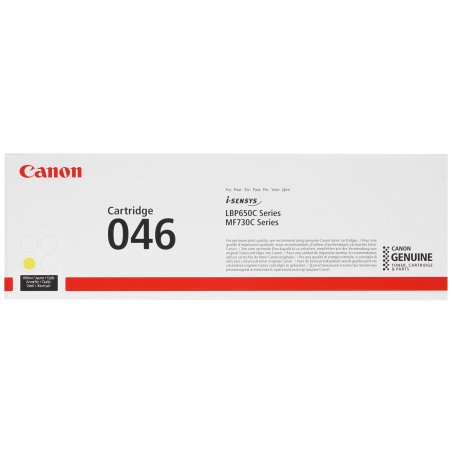 Картридж лазерный Canon 046Y желтый для i-SENSYS MF732/734/735, LBP653/654 2300 страниц