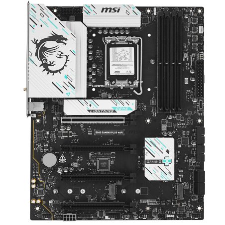Материнская плата MSI B860 GAMING PLUS WIFI, LGA 1851, Intel B860, 4xDDR5, 4xSATA, 3xM.2, 1xPCIe 4.0 x4, 1xPCIe 5.0 x16, 1xDP, 1xHDMI, 1xUSB-C, 1x 5Gb LAN, 4xUSB-A 2.0, 2xUSB-A 3.2 Gen 1, 2xUSB 3.2 Gen 2, 7.1, 3x3.5 мм, ATX