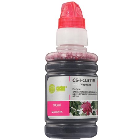 Чернила Cactus CS-I-CL511M пурпурный (100мл) Canon PIXMA MP240/MP250/MP260/MP270/MP480