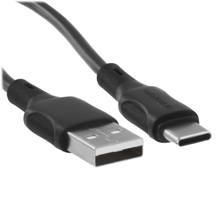 Дата-кабель USB 2.4A для Type-C Borofone BX80 ПВХ 1м (Black)
