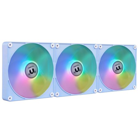 Комплект вентиляторов для корпуса Thermaltake CT120 EX ARGb Sync (3 шт.) голубой, 120 мм, 2000 об/мин, 28.5 дБ, 4 pin