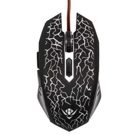 Мышь проводная Nakatomi MOG-15U черный, 2400 dpi, USB, кнопки - 6