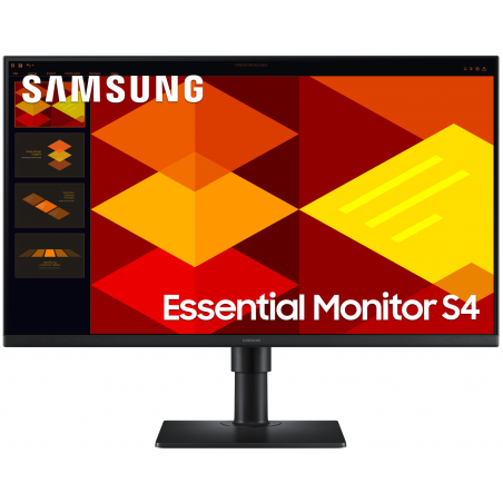 Монитор 27" Samsung Essential S4 LS27D400GAIXCI IPS 1920x1080, 100 Гц, 5 мс, 16:9, 250 кд/м², 2xHDMI, DP, 2xUSB-A 2.0, 1x3.5 мм, черный