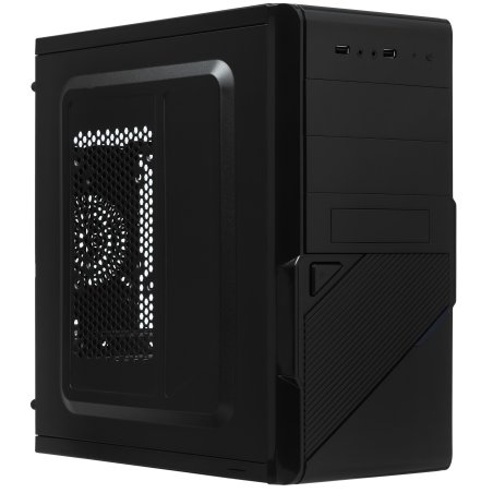 Компьютерный корпус ExeGate EX284022RUS Minitower BA-201 Black, mATX, (без БП), 2*USB, Audio