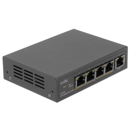 Коммутатор Cudy GS1005P (L2) 5x1Gbит/с 5PoE 60W неуправляемый
