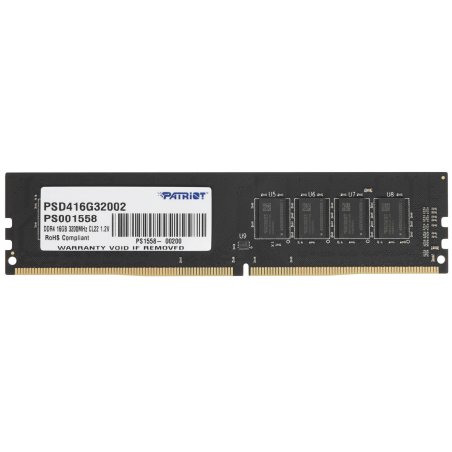 Оперативная память Patriot Signature, DDR4, 16Gb (1x16 Gb), 3200 MHz, CL22, DIMM
