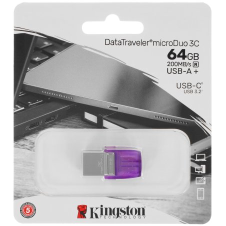 Флешка USB Kingston USB 3.2 64Gb DTDUO3CG3/64Gb