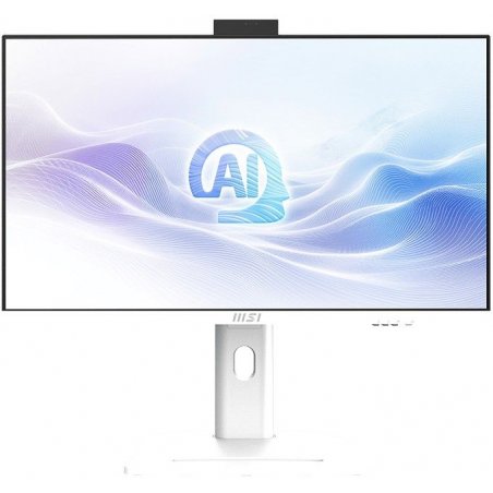 Моноблок MSI Modern AM273QP AI 1UM-097XRU 27" WQHD Core Ultra 5 125H (1.2) 16Gb SSD512Gb Graphics CR без ОС 2.5Gigabit WiFi BT 120W клавиатура мышь Cam белый 2560x1440