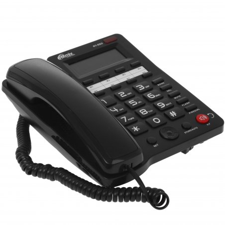 Телефон проводной Ritmix RT-550 черный