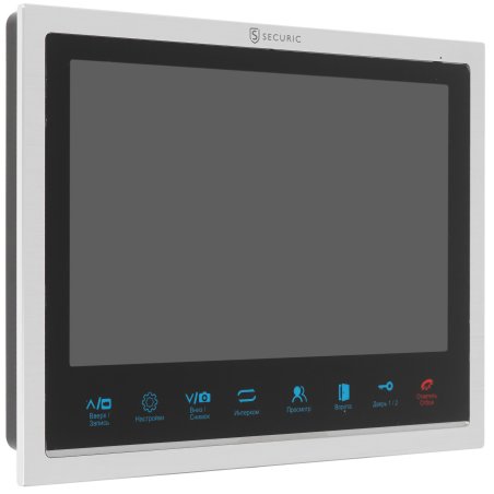 Цветной монитор видеодомофона 10,1" формата AHD(1080P), с сенсорным управлением, детектором движения, функцией фото- и видеозаписи (модель AC-439)