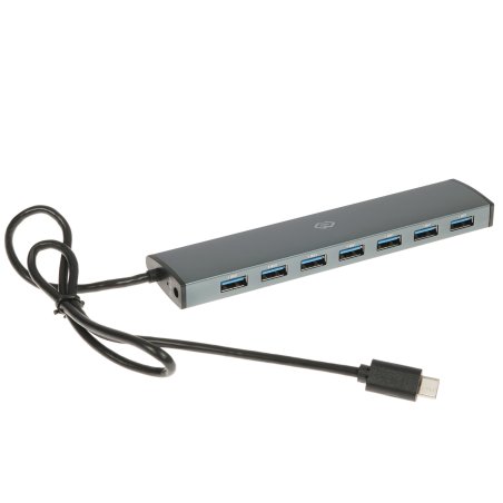 Разветвитель USB-C Digma HUB-7U3.0-UC-G 7порт. серый