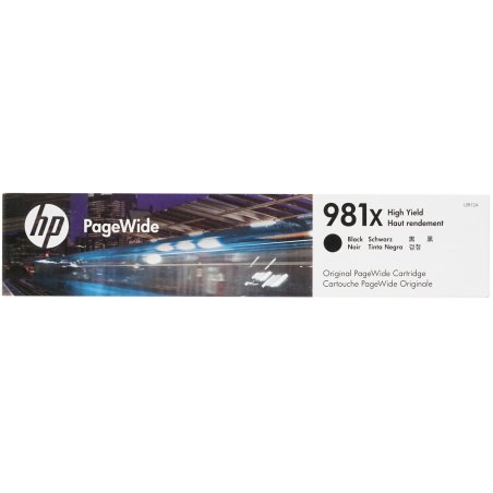Картридж струйный HP 981X черный увеличенной емкости для HP Color PageWide Ent Flow MFP 586, 566 11000 стр.