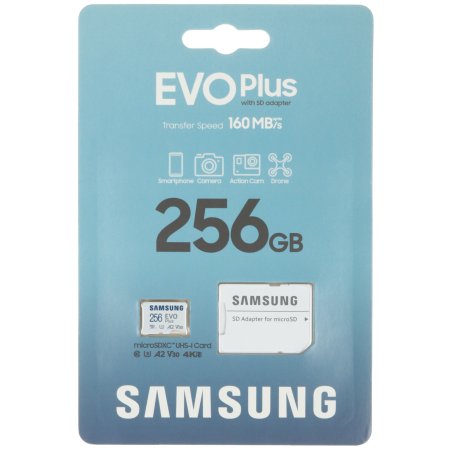 Флеш карта microSDXC 256Gb Samsung MB-MC256SA EVO Plus + adapter