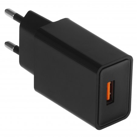Сетевое зарядное устройство Cablexpert MP3A-PC-17, QC 3.0, 100/220V - 1 USB порт 5/9/12V, черный