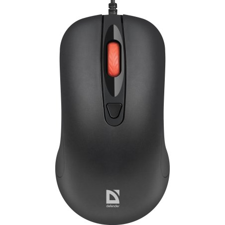 Мышь проводная Defender Omega MB-522 черный, 1600 dpi, USB, кнопки - 4
