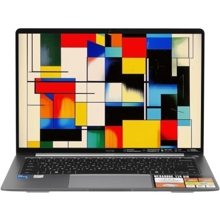 Ноутбук Tecno MegaBook T14RA Air Core i5 1334U 16Gb SSD 1Tb Intel Iris Xe graphics 14" IPS WUXGA (1920x1200) Windows 11 Home grey WiFi BT Cam 6460mAh (71003300539)