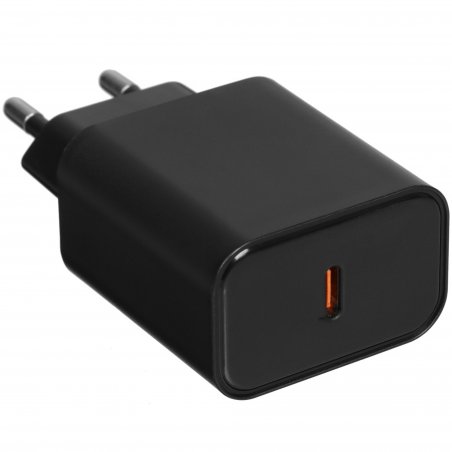 Сетевое зарядное устройство 1 Type-C Borofone BA71A Power, пластик, PD20Вт, QC3.0, черный (1/75/300)