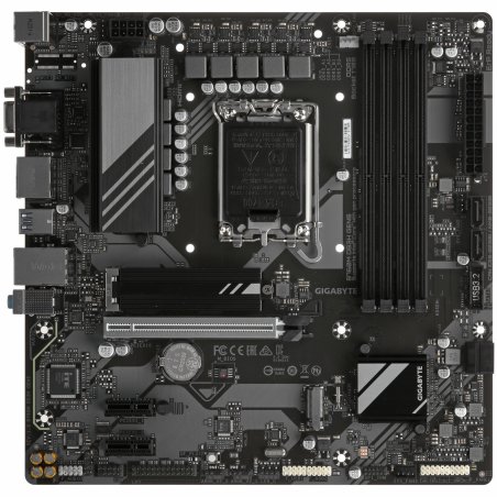 Материнская плата Gigabyte B760M DS3H GEN5 Soc-1700 Intel B760 4xDDR5 mATX AC`97 8ch(7.1) 2.5Gg RAID+VGA+HDMI+DP