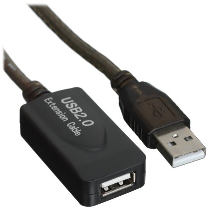 Кабель Aopen/QustКабель-адаптер USB2.0-repeater, удлинительный активный Am-->Af 5м (ACU823-5M) 6938510851314