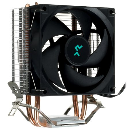 Кулер для процессора DEEPCOOL AG200 черный, 92 мм, алюминий/медь, 3050 об/мин, 30.5 дБ, 4 pin, 100 Вт, 133 мм