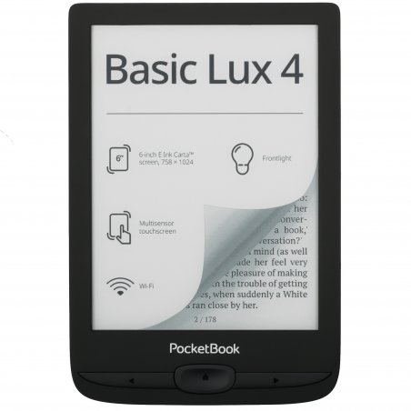 Электронная книга PocketBook 618 Basic Lux Ink черный (PB618-P-WW)