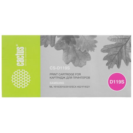Картридж лазерный Cactus CS-D119S черный (2000 стр.) Samsung ML-1610/1615/1620/1625 ML-2010/2015/2020/2510/2570/257