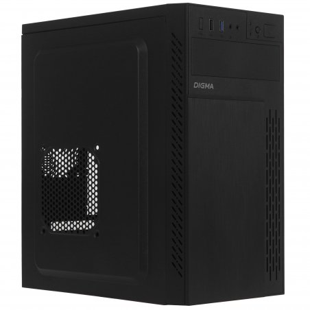Компьютерный корпус Digma DCC-MN301 черный без БП mATX 1x80мм 2x120мм 1xUSB 2.0 1xUSB 3.0 audio