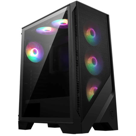 Компьютерный корпус MSI MAG FORGE 120A Mid-Tower, ATX, 2xUSB 3.2, Audio I/O, 6x120мм autoRGb Fan PWM RGb PWM Control Board, Tempered Glass Window