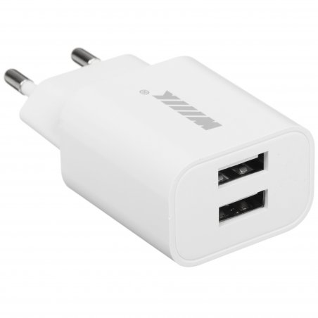 Сетевое зарядное устройство Wiiix UNN-4-1-01-QC-W 18W 3A (QC) USB универсальное белый