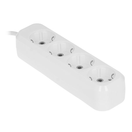 Удлинитель Defender R340 белый, 2 м, EURO, 4 розетки, 3500 Вт