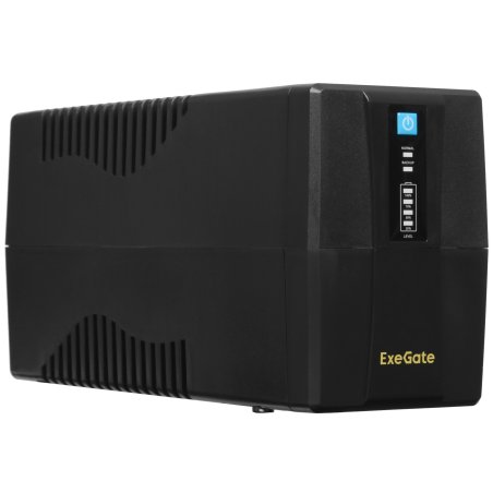 Источник бесперебойного питания ExeGate EP285538RUS Power Back BNB-600.LED.AVR.C13.RJ 600VA/360W, LED, AVR,4*IEC-C13, RJ45/11, черный