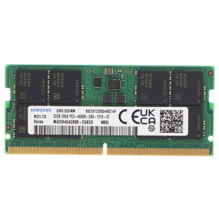 Оперативная память Samsung, DDR5, 32Gb (1x32Gb), 4800MHz, CL40, SO-DIMM
