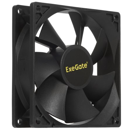 Вентилятор для корпуса ExeGate E09225H4P-PWM черный, 92 мм, 2000 об/мин, 26 дБ, 4 pin