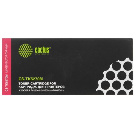 Картридж лазерный Cactus CS-TK5270M пурпурный (6000 стр.) для Kyocera ECOSYS P6230cdn, M6230cidn, M6630cidn