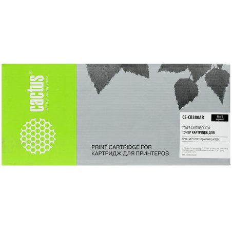 Картридж лазерный Cactus CS-CB380AR черный для CLJ MFP CP6015X/6015XH/6015DE (16500стр.)
