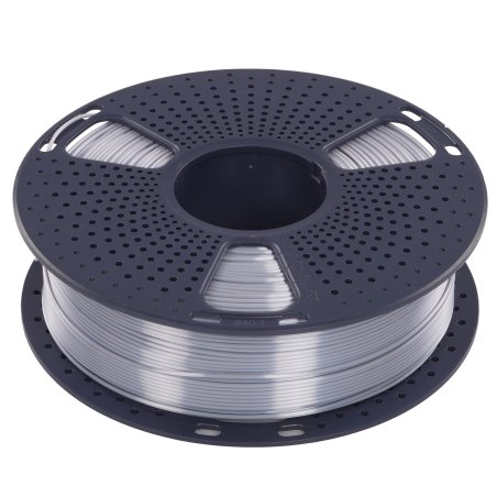 Филамент NVPrint Silk PLA+ Silver для 3D печати диаметр 1.75мм длина 330 метров масса 1 кг