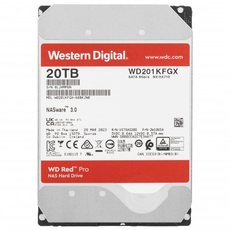 Жесткий диск HDD WD Red Pro 20Tb 7200rpm SATA 512Mb 3.5"