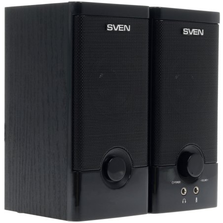 Колонки Sven SPS-603 черный USB-порт ПК, ноутбука или адаптер 5V DC