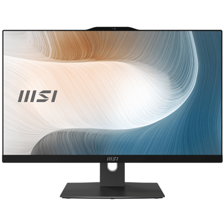 Моноблок MSI Modern AM242P 12M-1071XRU 23.8" Full HD i7 1255U (1.7) 16Gb SSD 512Gb Iris Xe без ОС GbitEth WiFi BT 120W клавиатура мышь Cam черный 1920x1080 (9S6-AE0711-1452)