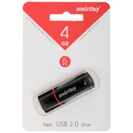 Флешка USB R/W Smartbuy R/W USB 4Gb Crown черный