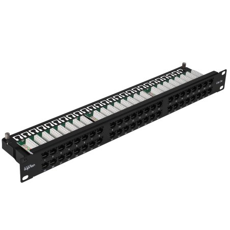 Патч-панель высокой плотности 19', 48хRJ-45, UTP, Cat.5e, 1U