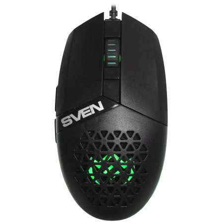 Мышь проводная SVEN RX-G735 черный, 4000 dpi, USB, кнопки - 6