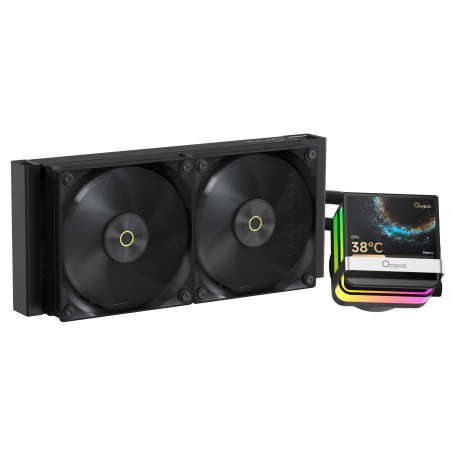 Система жидкостного охлаждения Ocypus Iota L24 WH ARGb белый 120мм алюминий+медь 2000rpm 29db 4-pin 280W