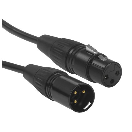 Кабель GCR 15.0m микрофонный XLR M/XLR F , черный, AL case черный, GCR-53376