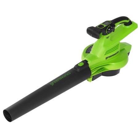 Воздуходув-Садовый Пылесос аккумуляторный GreenWorks GD40BVII, 40V, бесщеточный, без АКБ и ЗУаккумуляторный (2406907)